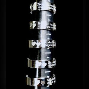 Stainless Steel “ Two shall be as one. Always protects. Always trusts. Always..”